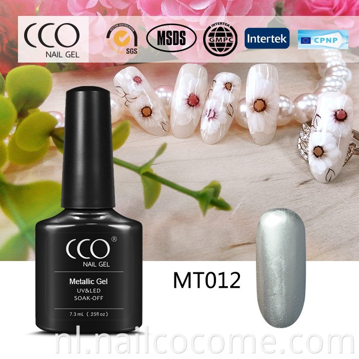 CCO Aantrekkelijke 3D Nails UV -gel Metallic nagellak voor 3D -nagelsdecoraties